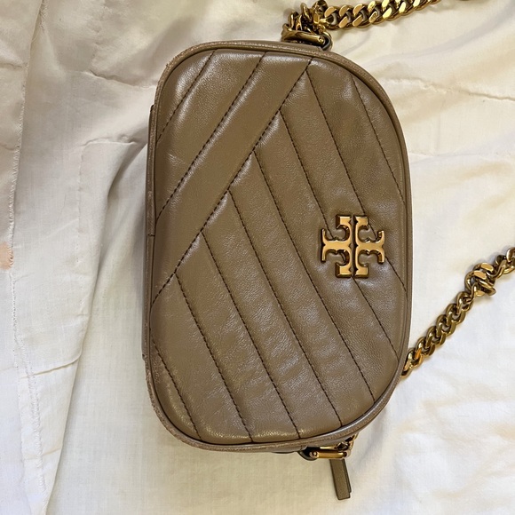 Tory Burch light brown/gray crossbody. - Picture 2 of 5